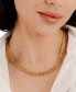 ფოტო #3 პროდუქტის Classic 18k Gold Plated Snake Chain Necklace