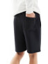 ASOS DESIGN slim scuba shorts in black