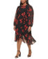 Фото #3 товара Plus Size Montreux Floral Print Midi Dress