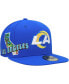 ფოტო #3 პროდუქტის Men's Royal Los Angeles Rams Stateview 59Fifty Fitted Hat