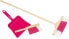 Фото #1 товара Детский игровой набор Goki Розовый - метла, лопатка и совок для детей (15430)