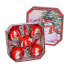 Christmas Baubles Red Multicolour Paper Polyfoam Snow Doll 7,5 x 7,5 x 7,5 cm (5 Units)