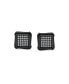 ფოტო #3 პროდუქტის Square Shaped Cubic Zirconia Micro Pave Stud Earrings Women Black Sterling Silver 8MM