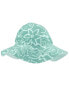 Toddler Ocean Print Reversible Swim Hat 2T-4T