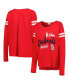 Фото #1 товара Women's Red St. Louis Cardinals Free Agent Long Sleeve T-shirt