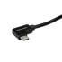Фото #3 товара StarTech.com Right-Angle USB-C Cable - M/M - 1 m (3 ft.) - USB 2.0 - 1 m - USB C - USB C - USB 2.0 - 480 Mbit/s - Black