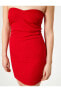 Фото #5 товара Straplez Mini Bodycon Elbise Slim Fit