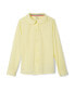 ფოტო #1 პროდუქტის Big Girls Long Sleeve Modern Peter Pan Collar Blouse