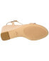 Фото #4 товара Stuart Weitzman Dancer 75 Leather Wedge Sandal Women's Beige 10