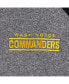 Фото #2 товара Men's Gray, Black Washington Commanders Runners Raglan Full-Zip Track Jacket