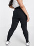 adidas Sportswear Plus Essential leggings with three stripes in black