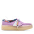 Фото #2 товара Clarks Wallabee Cup 26165819 Womens Purple Oxfords & Lace Ups Casual Shoes