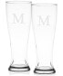 Monogram Pilsner Glasses, Set of 2 - фото #1