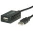 Фото #2 товара VALUE USB 2.0 Extension Cable - active with Repeater 12 m - 12 m - USB A - USB A - USB 2.0 - Male/Female - Black