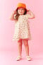 Kız Bebek Çiçekli Kısa Kollu Waffle Elbise A8149a523sm
