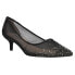 Фото #2 товара Nina Sofie Rhinestone Pointed Toe Kitten Heels Pumps Womens Black Dress Casual S