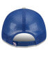ფოტო #4 პროდუქტის Men's Heather Gray, Royal New York Giants Pop Trucker 9FORTY Adjustable Hat