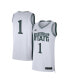 Men's #1 White Michigan State Spartans Limited Authentic Jersey