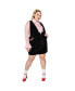 ფოტო #1 პროდუქტის Plus Size A-Line Pinafore Skirt