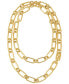 ფოტო #1 პროდუქტის 14K Gold Plated Empire Chain Double Layer Necklace
