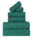 Фото #1 товара Roma Ribbed Turkish Cotton Quick-Dry Solid Assorted Highly Absorbent Towel 3 Piece Set