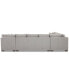 Фото #4 товара CLOSEOUT! Loranna 3-Pc. Fabric Sectional with Chaise, Created for Macy's