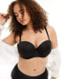 Ivory Rose Curve strapless bra in black