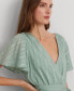 ფოტო #3 პროდუქტის Women's Shadow-Gingham Belted Cotton-Blend Dress