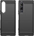 Hurtel Carbon Case etui do Sony Xperia 1 V elastyczny silikonowy karbonowy pokrowiec czarne