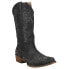 Фото #3 товара Roper Riley Scroll Embroidered Snip Toe Cowboy Womens Black Casual Boots 09-021