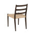 Dining Chair Brown Beige 44 x 50 x 80 cm