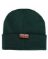 Men's Ribbed Knitted Green Beanie Hat