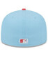 Фото #3 товара Men's Light Blue, Red Chicago White Sox Spring Color Two-Tone 59FIFTY Fitted Hat