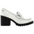 Dirty Laundry Liberty Lug Sole Loafers Womens White LIBERTY-WHTPT