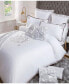 Grace Sequin Embellished Duvet Cover Set With Matching Pillow Cases King