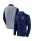 ფოტო #1 პროდუქტის Men's Navy Notre Dame Fighting Irish Recharged Quarter-Zip Jacket