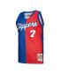 Men's Lamar Odom Royal, Red LA Clippers Hardwood Classics 2000-01 Split Swingman Jersey