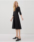 ფოტო #4 პროდუქტის Women's Organic Cotton Fit & Flare Midi Party Dress - Shorty