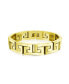 ფოტო #1 პროდუქტის Stylish Masculine Geometric Infinity Key Link Bracelet Men Gold Tone Stainless Steel 8.5 Inch Length 12MM Width