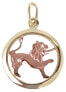 Фото #1 товара Bicolor pendant Lion 745 241 001 00032 0000000