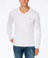 Фото #1 товара Men's V-Neck Casual Long Sleeve Jersey T-Shirt