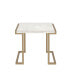 Фото #1 товара Boice II End Table in Faux Marble & Champagne