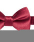 Men's Crimson & Cream Solid Bow Tie