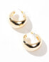 Фото #4 товара ALDO stacie cutout teardrop earrings in gold