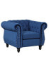 Фото #1 товара 39" Modern Sofa Dutch Plush Upholstered Sofa, Solid Wood Legs, Buttoned Tufted Backrest