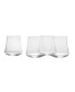 Фото #2 товара Aline Stemless Wine Double Old Fashioned Glasses Set of 4, 14 oz