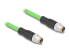 Delock M12 Kabel X-kodiert 8 Pin Stecker zu PUR TPU 2 m 80437 - Cable - 2 m