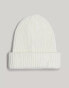 Tommy Jeans Heritage Rib-Knit Beanie With Wool in White