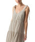 Фото #3 товара Women's Move Your Body Striped Linen-Blend Maxi Dress
