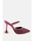 ფოტო #1 პროდუქტის Iris Glitter Diamante Embellished Spool Heel Sandals